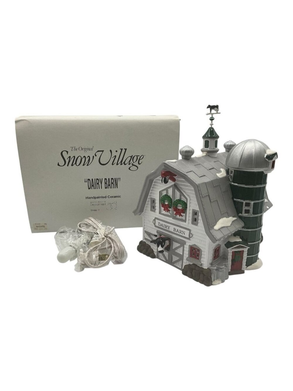 Department 56 Original Snow Village Dairy Barn 5446-1 Retired Vintage 1993 W/Box